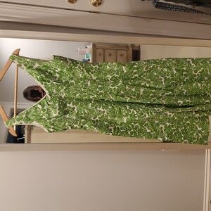 Boden Lime Green Floral Sundress